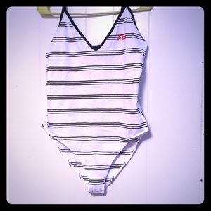 Pink one piece tank top