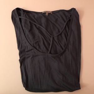 NWT long tee with detailed neck line