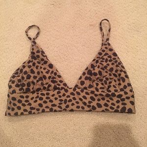 Boys + Arrows cheetah bikini top