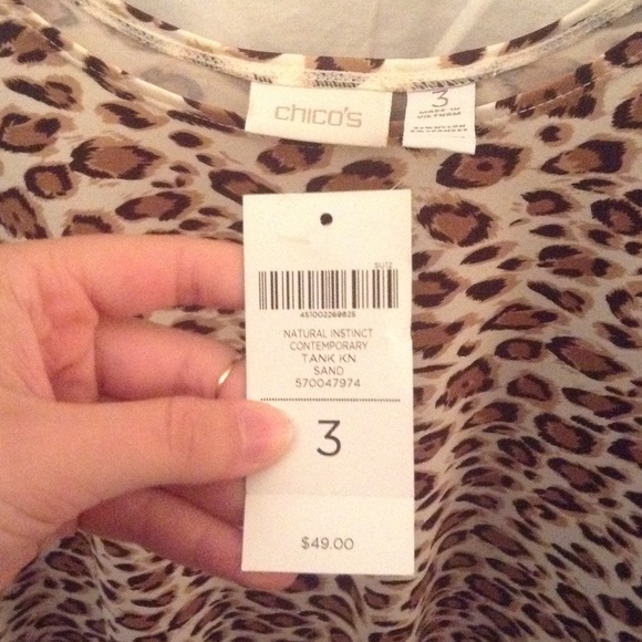 Chocos Cheetah print blouse - Picture 2 of 2