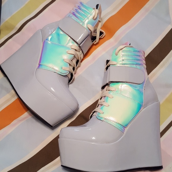 yeswearetheshit Shoes - CauCau Platform Wedge Sneakers