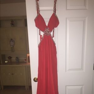 Strawberry Red Prom Dress