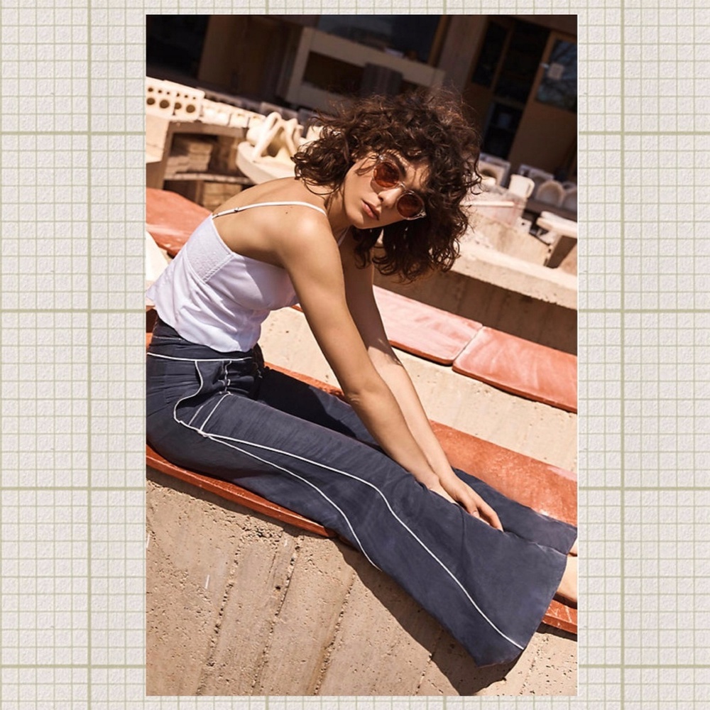 Anthropologie Scalloped Crop Top - Sz. 14 & 16 - Picture 3 of 5