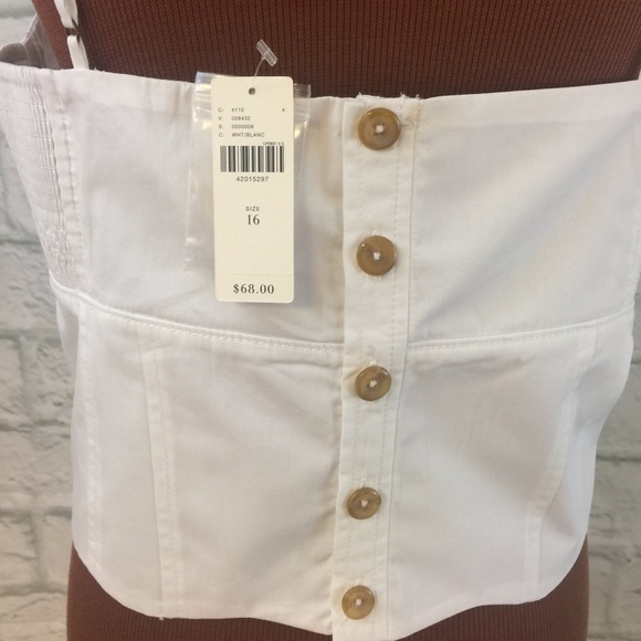 Anthropologie Scalloped Crop Top - Sz. 14 & 16 - Picture 5 of 5