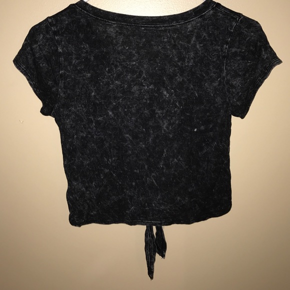 LA Hearts semi cropped, tie bottom t shirt - Picture 2 of 2