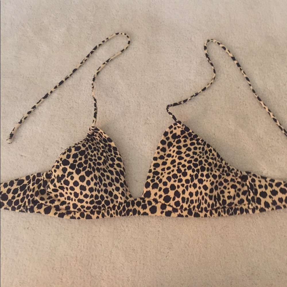 Leopard print Victoria's Secret bathing suit top