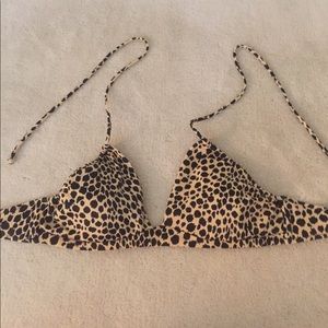 Leopard print Victoria's Secret bathing suit top
