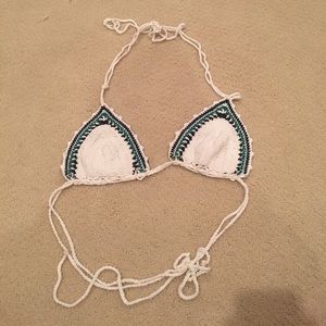Crochet bikini top