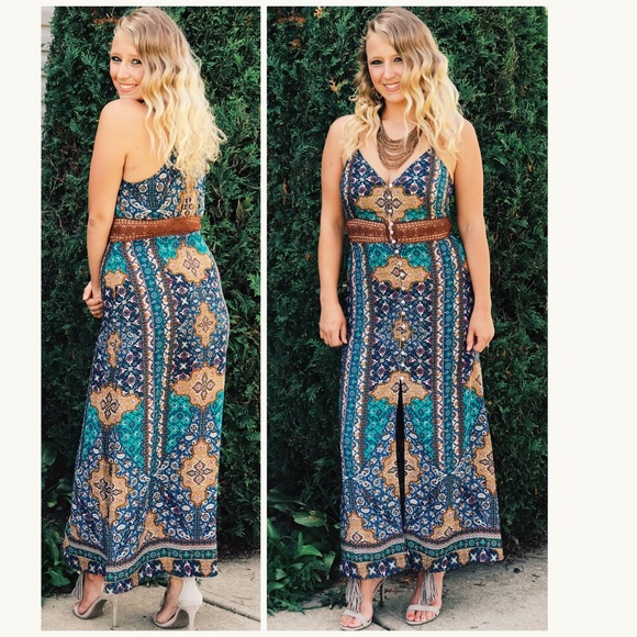 🌸Boho Vintage Slip On Dress - Picture 5 of 7