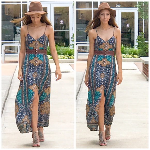 🌸Boho Vintage Slip On Dress - Picture 3 of 7