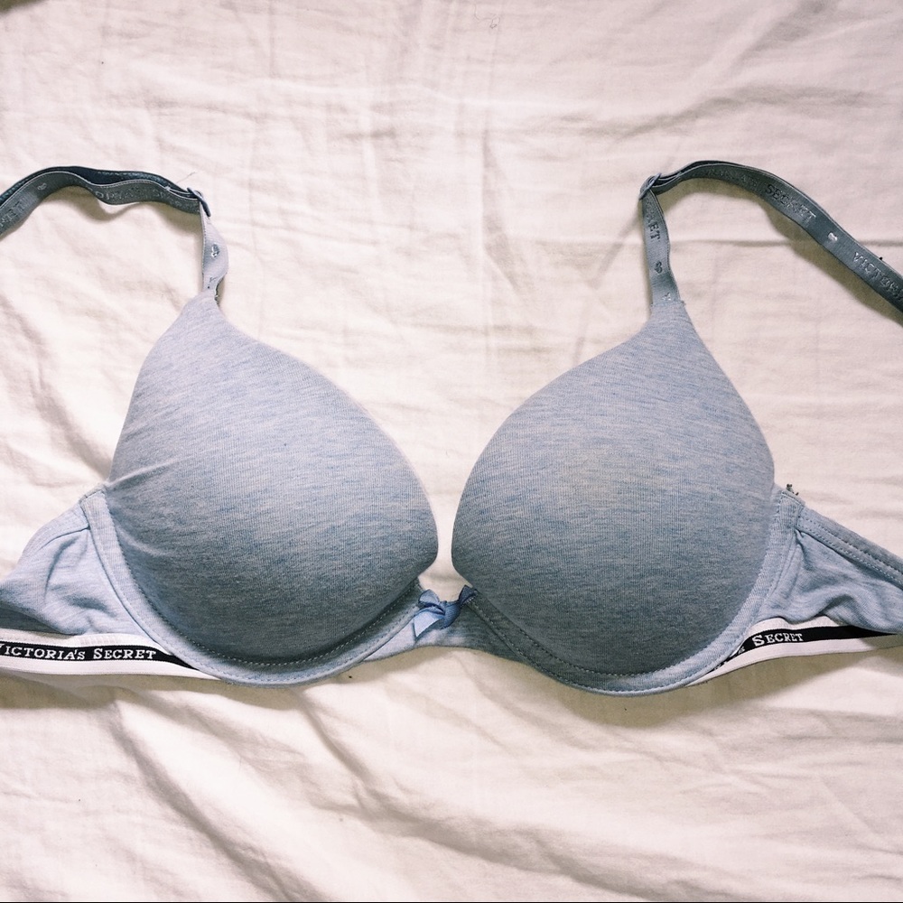 34B Light Blue Victoria's Secret Push Up Bra