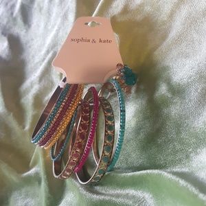 Sophia & Kate bangle bracelet & ring set