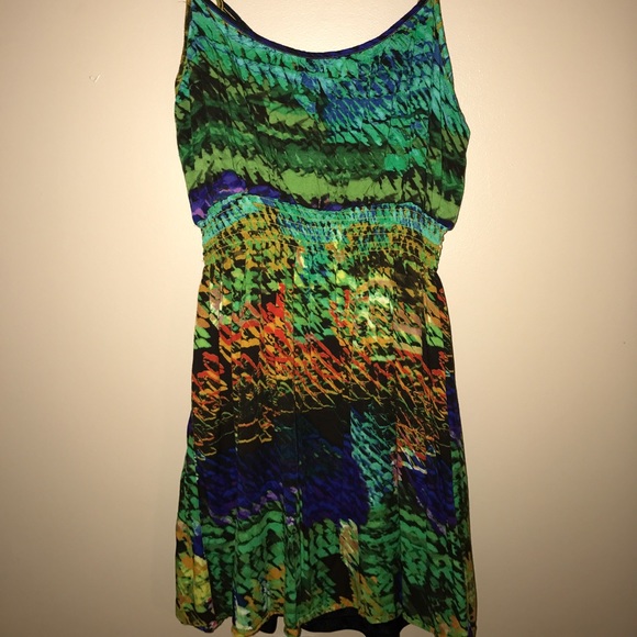 Multicolor airy tank dress - Picture 2 of 2
