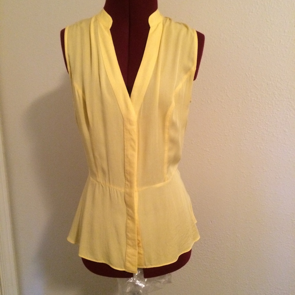 INC Button Down Peplum Blouse