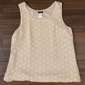 Lace tank top