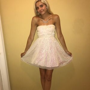 sequin homecoming dress