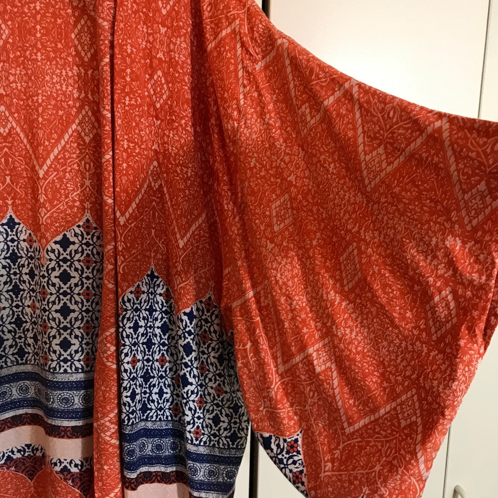 Auguste The Label Red Wonder Festival Boho Kimono - Picture 5 of 8