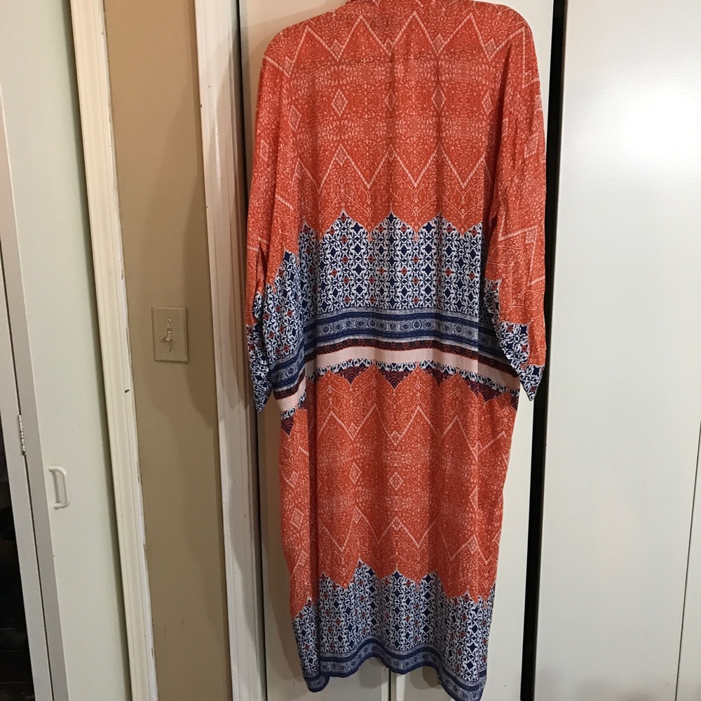 Auguste The Label Red Wonder Festival Boho Kimono - Picture 7 of 8