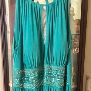 Formal turquoise dress