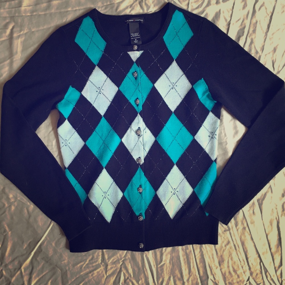 New York & Co Argyle Sweater