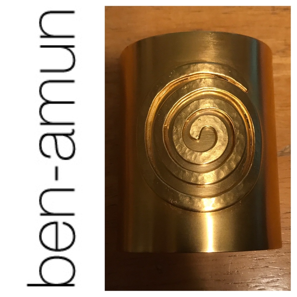 BEN-AMUN Gold Plated Cuff Bracelet MMA USA NWOT