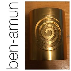 BEN-AMUN Gold Plated Cuff Bracelet MMA USA NWOT
