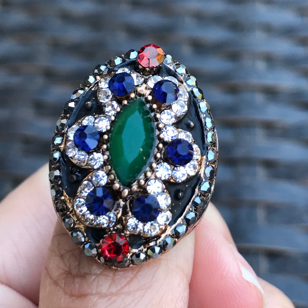 Vintage Style Multicolor Fashion Ring