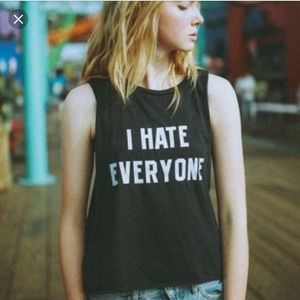 Brandy Melville I Hate Everyone Muscle Tank