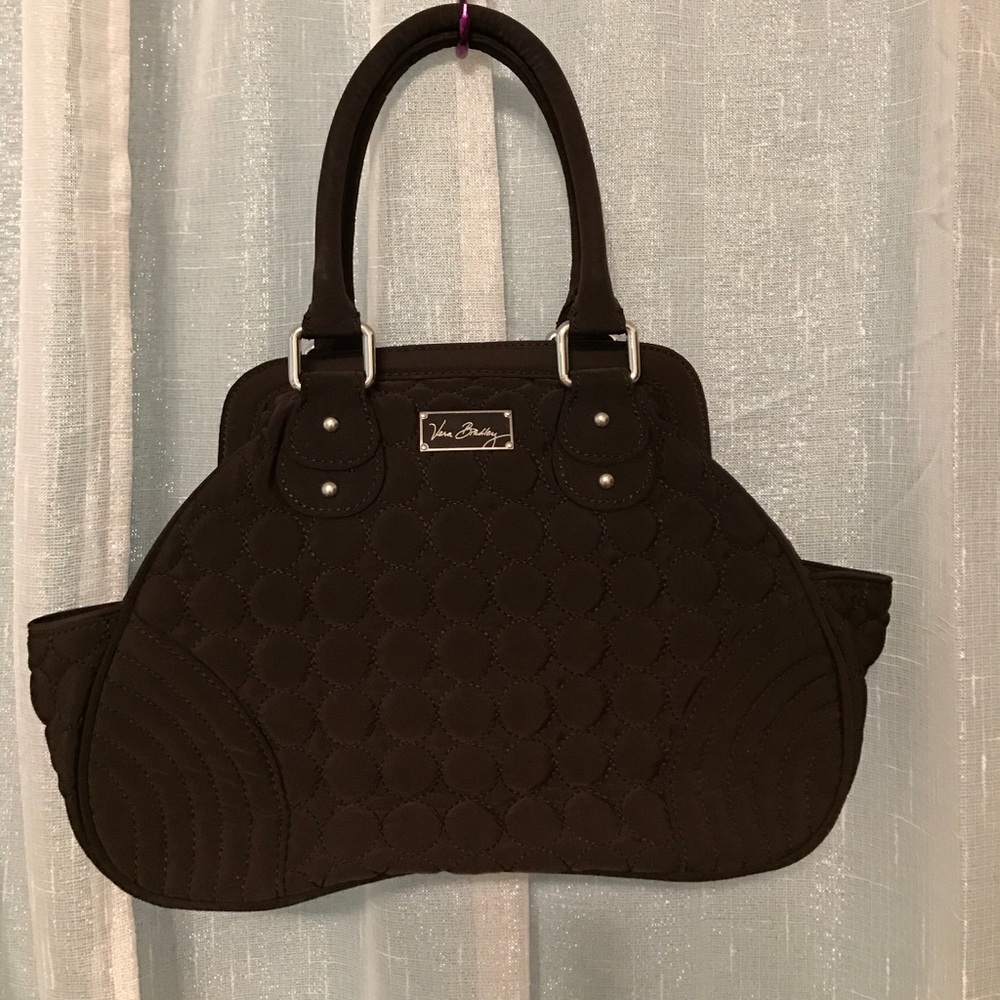Vintage Vera Bradley solid brown handbag. HTF