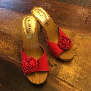 Red Guess heels