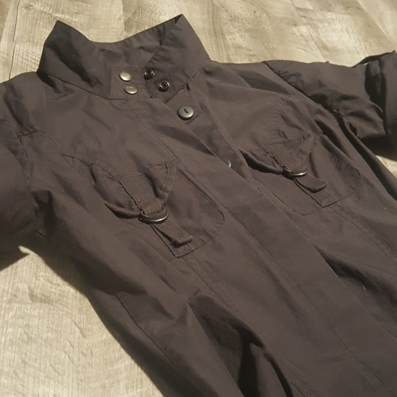 Military inspired grey mini dress - Picture 3 of 4