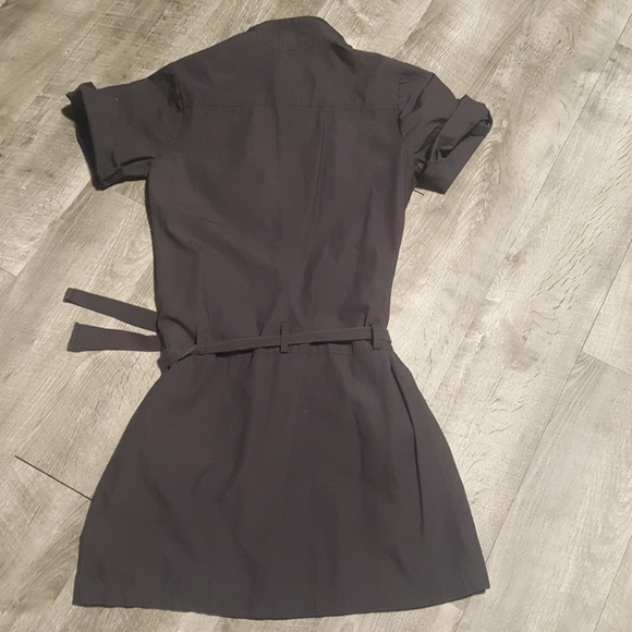 Military inspired grey mini dress - Picture 4 of 4