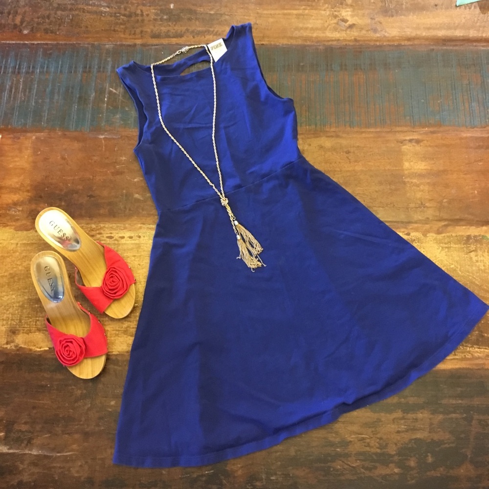 Deep blue VS PINK dress