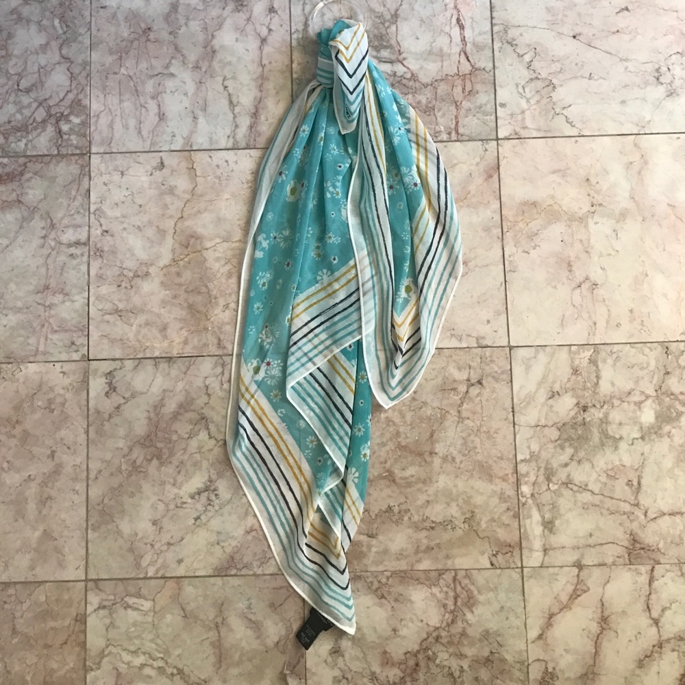 Jason Wu for Target Blue Floral Scarf