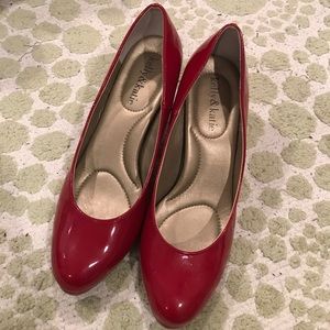 Size 6 1/2 Red Patent Leather Heels