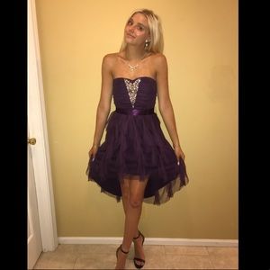 purple homecoming dress