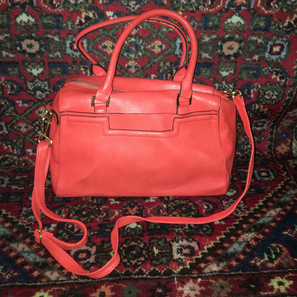 Bright orange handbag from Target. Only worn once.