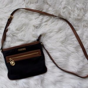 Michael Kors Krempton Black & Brown Cross Body
