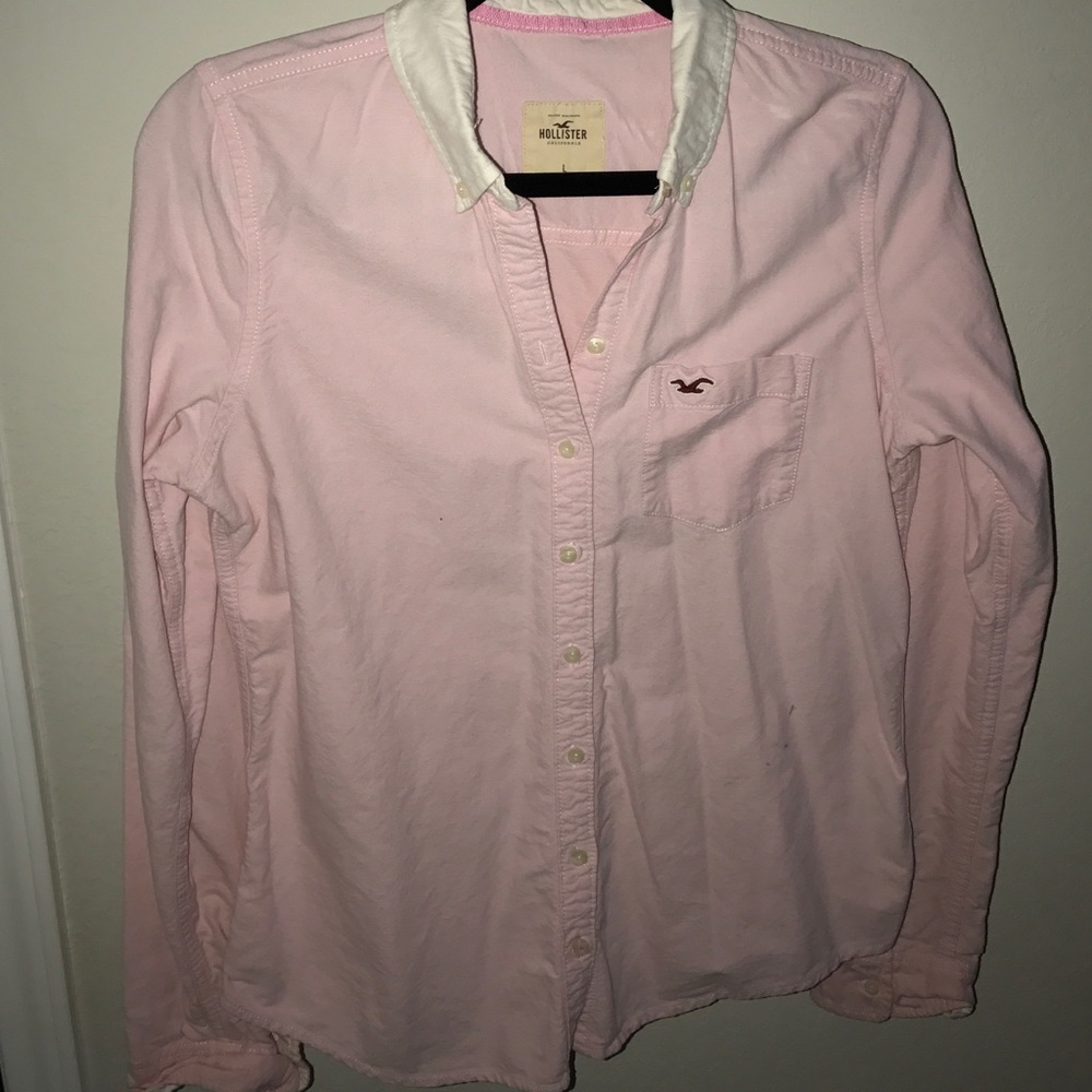 Hollister Pink Button Down