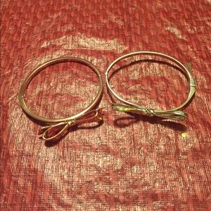 Two Kate Spade bow bracelets