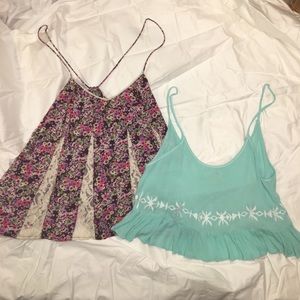 Two cropped tanks