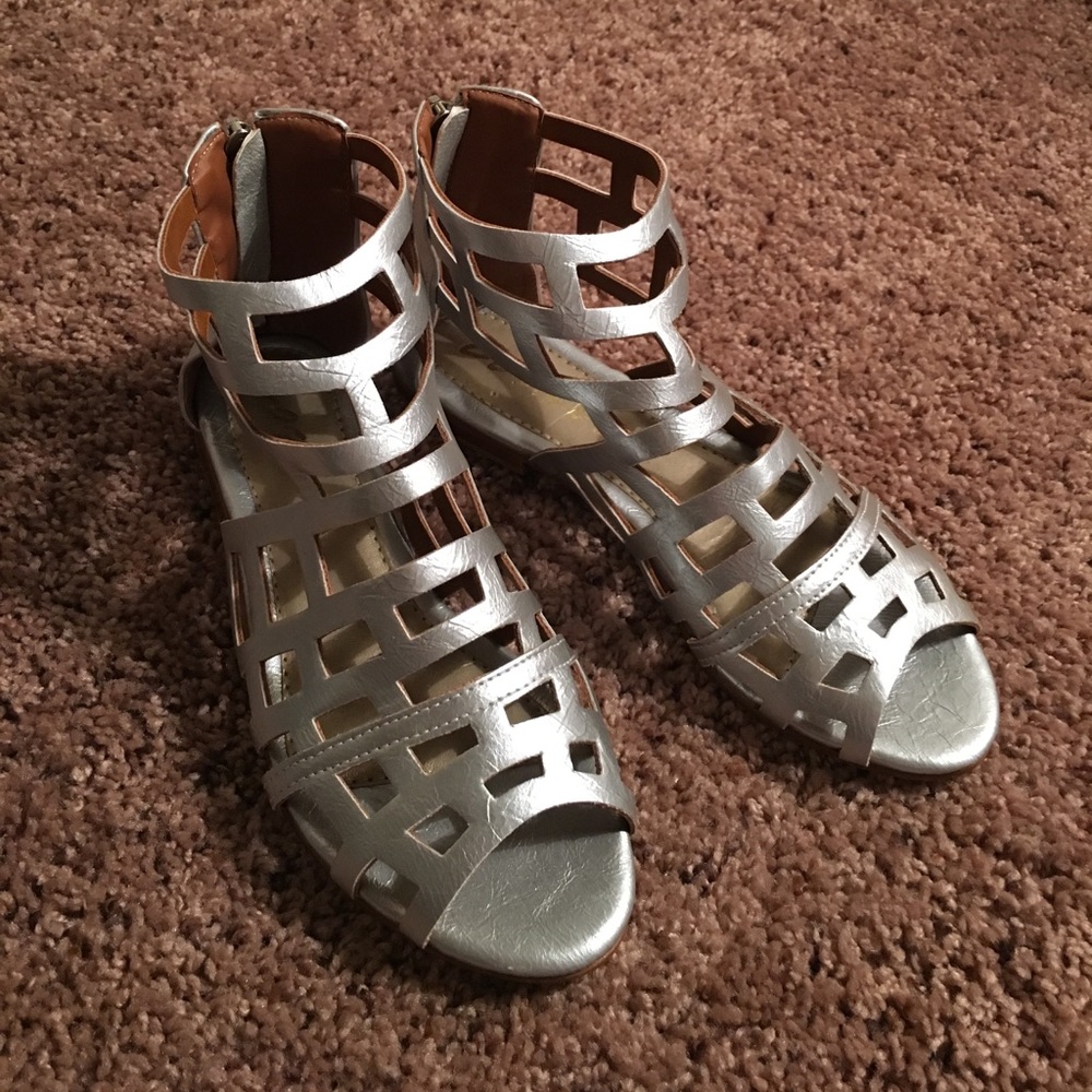 Gladiator Sandals (Silver)
