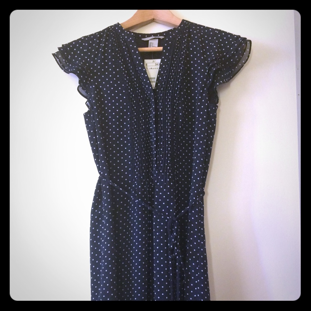 H&M polka dot dress, baby doll dress
