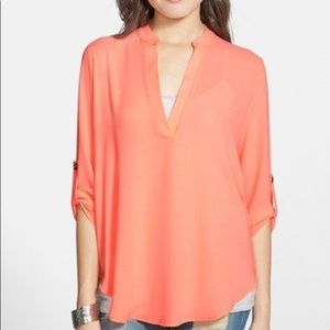 Lush chiffon patterned blouse