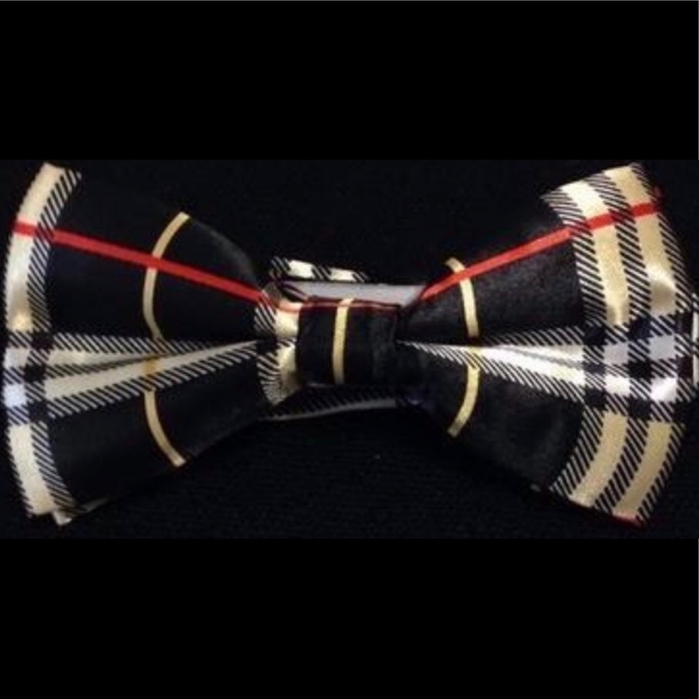 Black Plaid Bow Ties