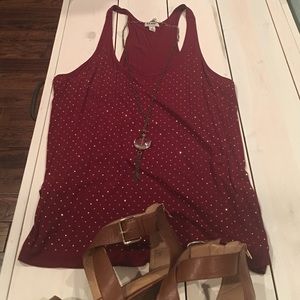 Embellished Long Tank