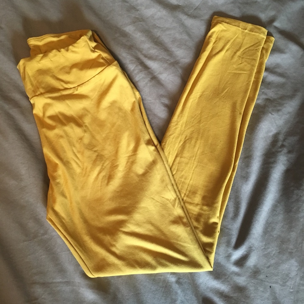 Mustard yellow One size OS Lularoe leggings