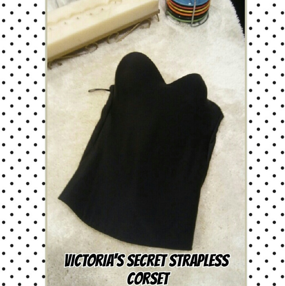 Strapless corset bra by Victoria's Secret