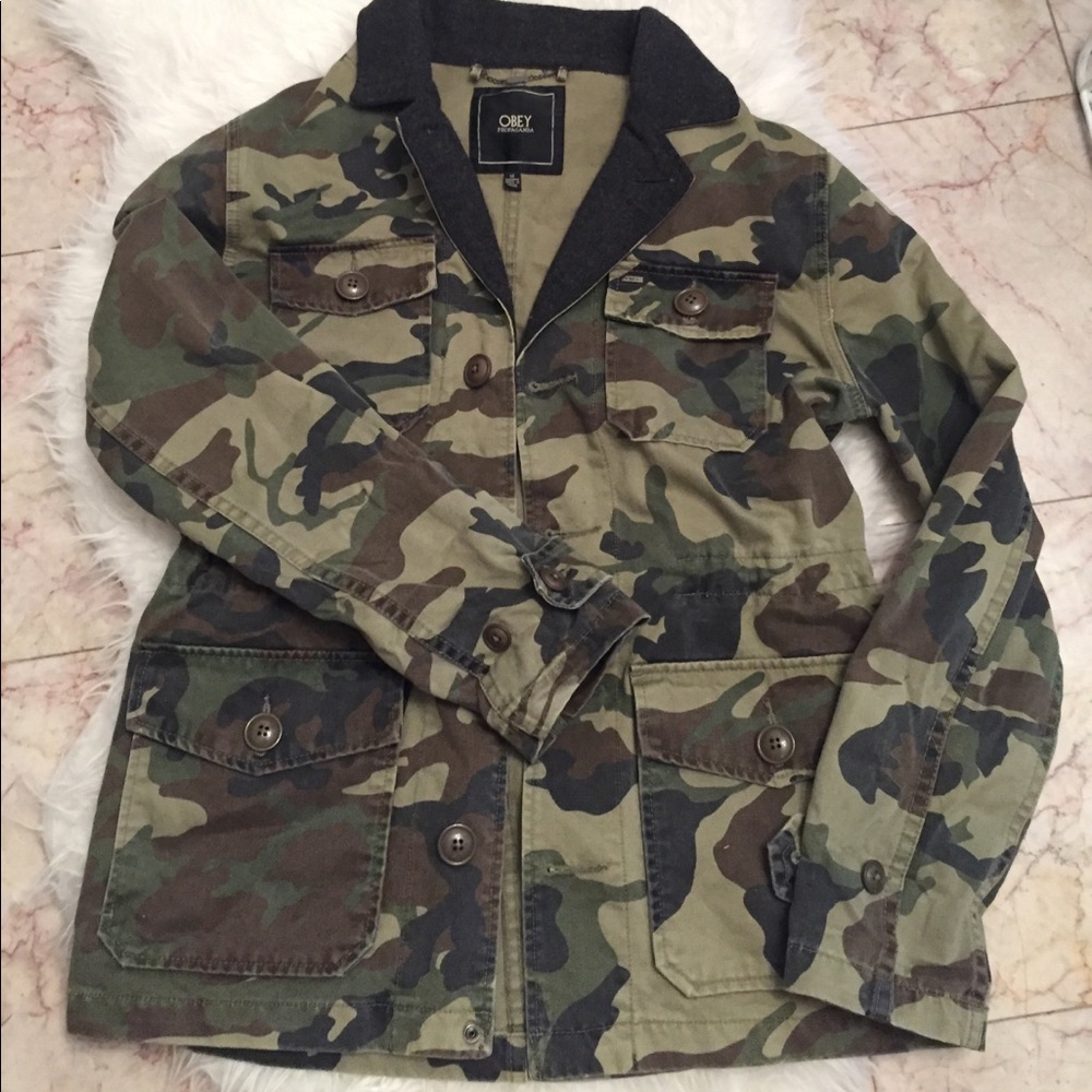Obey camo jacket