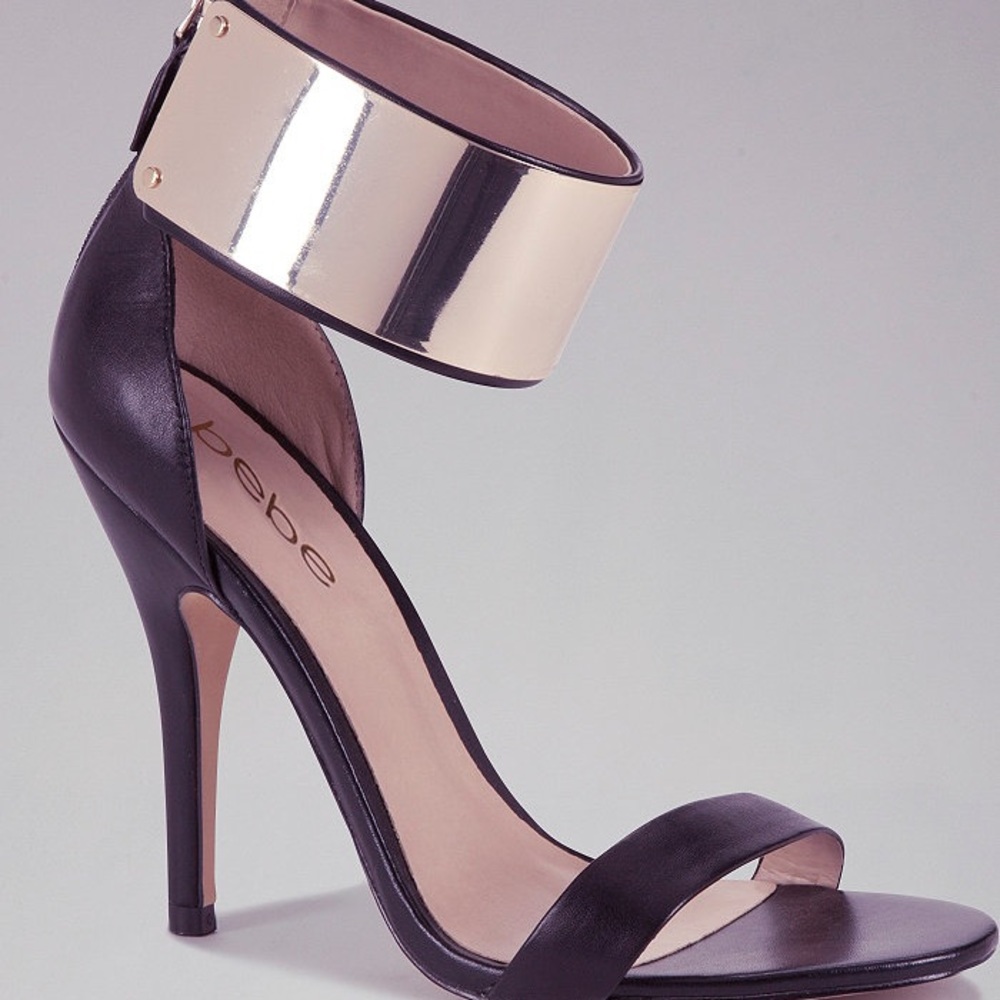 bebe Jacqueline Metal Cuff Sandals